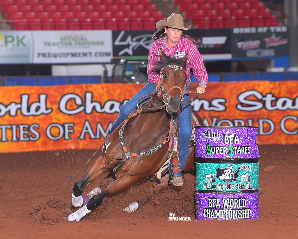 Leslie Willis Barrel Racing at the Lazy E