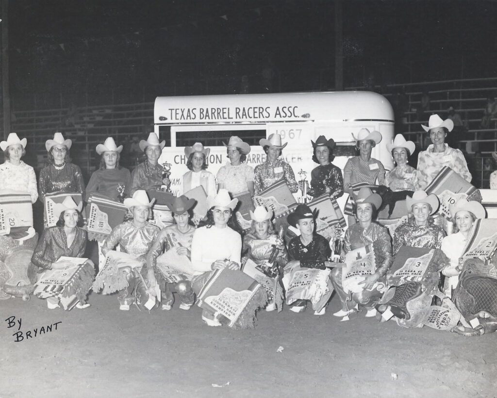 1967 top 20 Texas Barrel Racing Association cowgirls.