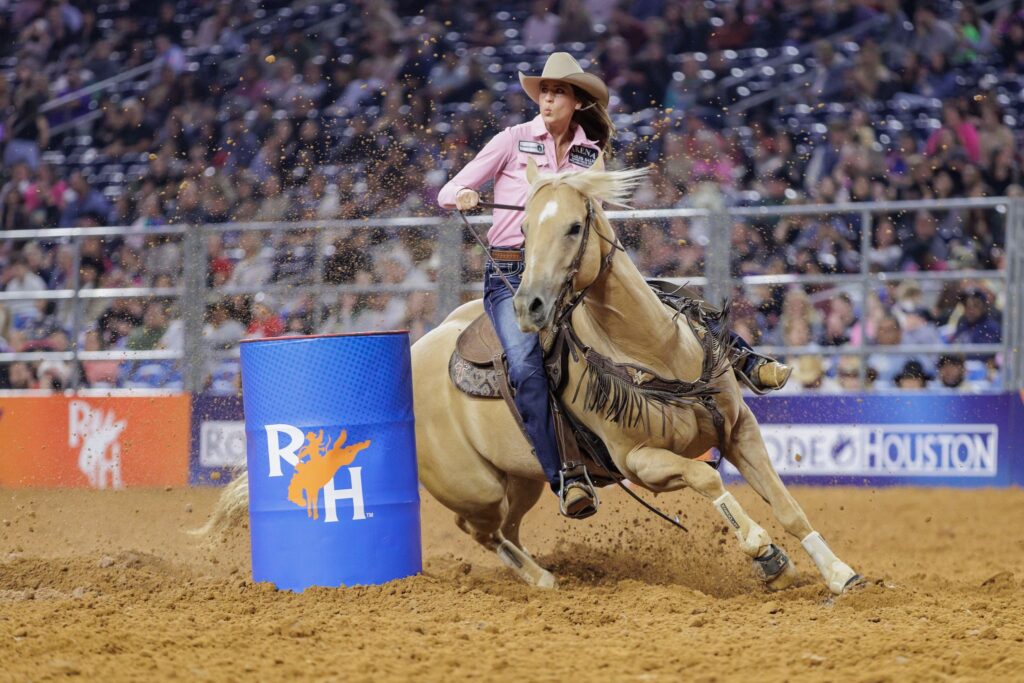 Molly Otto turns a barrel at RodeoHouston.