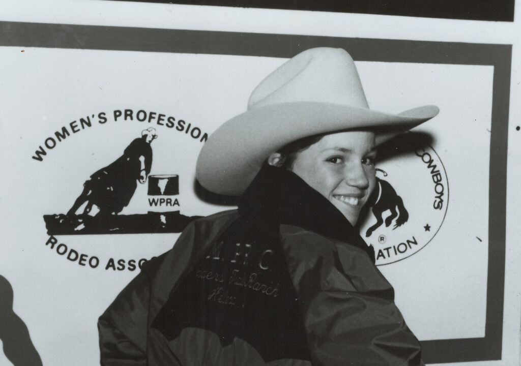 young Rachael Myllymaki at her first NFR in 1988.